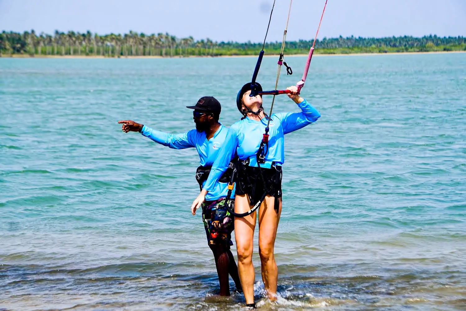 Kitesurfing conditions on Kalpitiya Lagoon, Sri Lanka